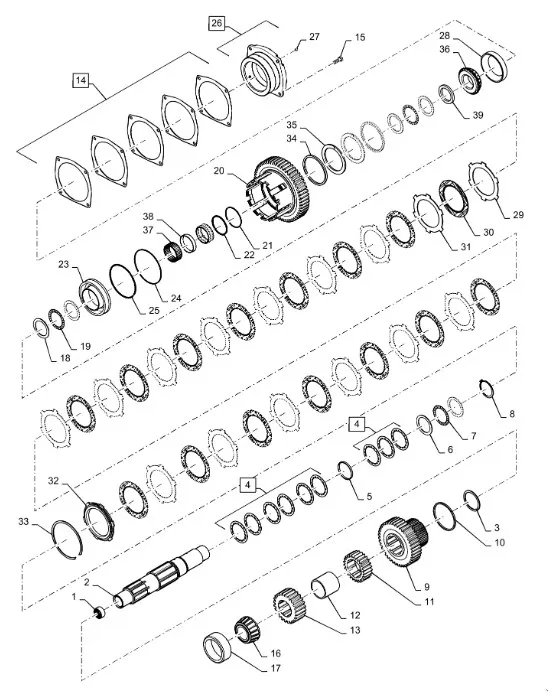 1286070C1 - Шайба 0,76мм толщ. фланца вала промежут. КПП диап. TGT8./Mg.